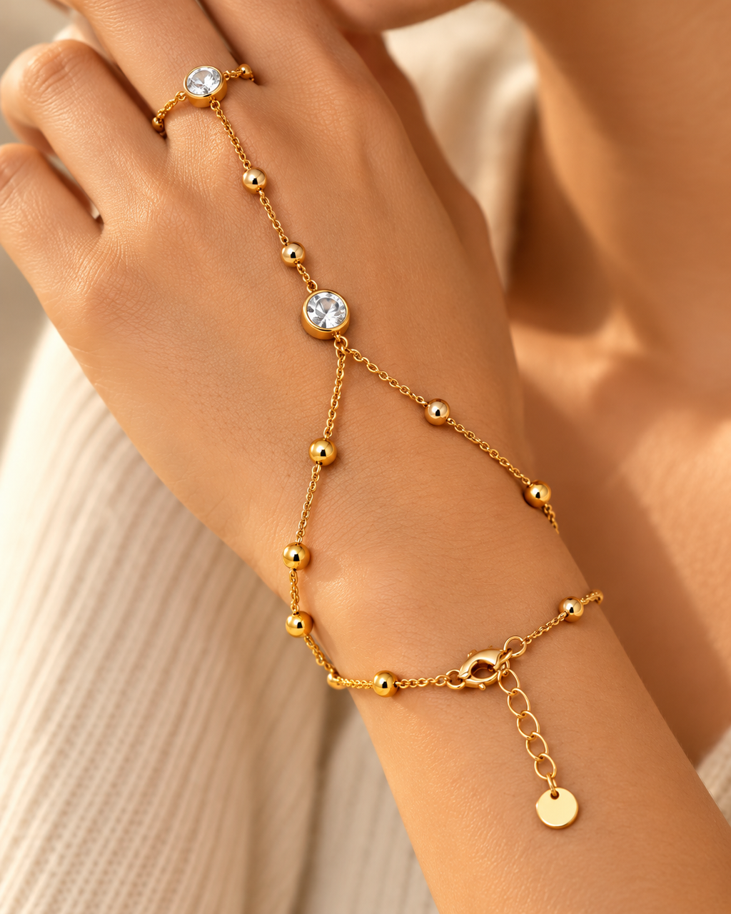 Hand Chain Wrist with Finger Fashion Accessories Bracelet