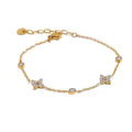 Cubic Zirconia Flower Chain