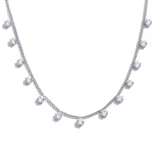 Cubic Zirconia Chic Chain Necklace