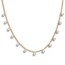 Cubic Zirconia Chic Chain Necklace
